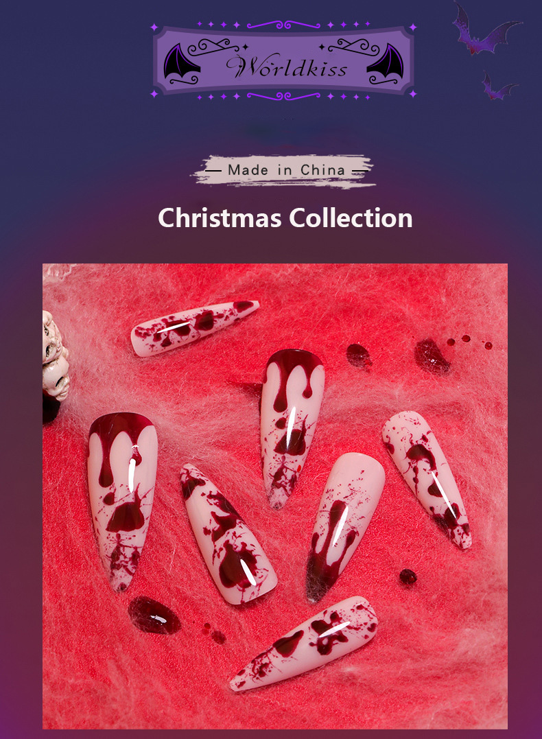 أظافر مضغوطة من مجموعة عيد الميلاد(5)